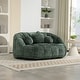 preview thumbnail 1 of 93, Chenille Bean Bag Loveseat Sofa High Back for Adults and Kids Indoor & Outdoor Green