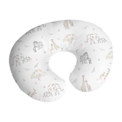 Sweet Jojo Designs Jungle Safari Animal Boy Girl Gender Neutral Nursing Breastfeeding Pillow Cover Pillow Not Included- Elephant