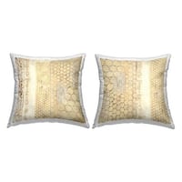 Stupell Rustic Beige Geometric Pattern Printed Outdoor Throw Pillow ...
