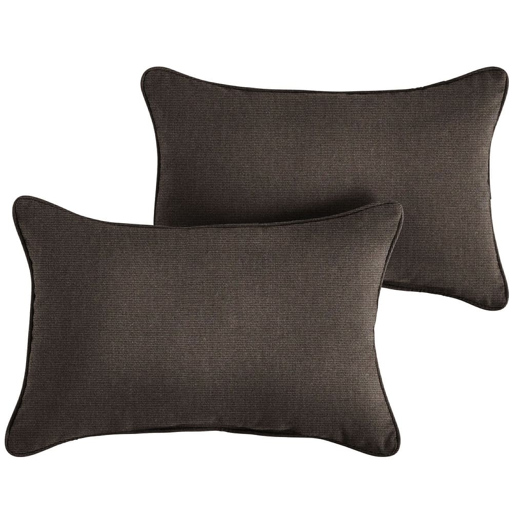 Sorra Home Sunbrella Outdoor Corded Pillow Set of 2