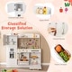 preview thumbnail 15 of 17, Wooden Play Set Kitchen MDF Stainless Steel Lighted Microwave Ice Maker Ample Storage for Kids 3 Years Old and Up