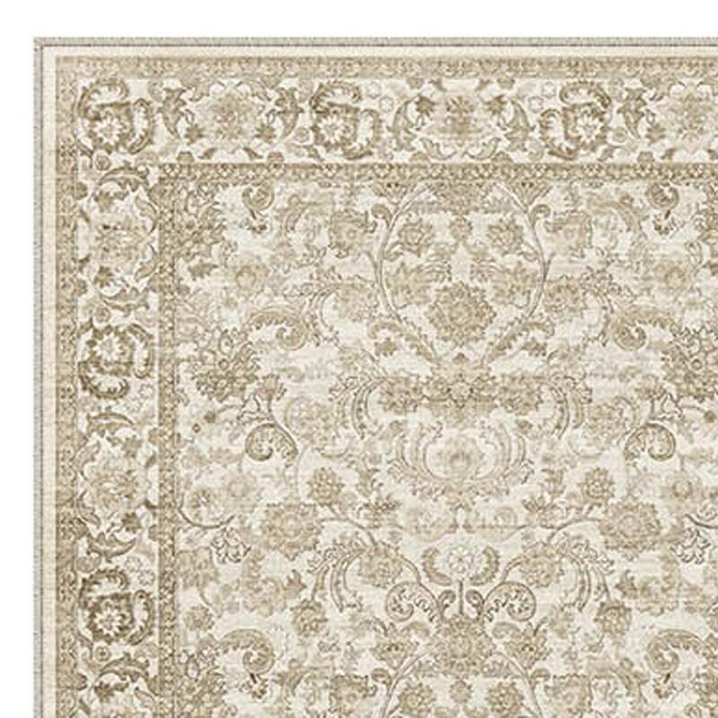 HomeRoots Floral Medallion Persian Runner Area Rug - 2' X 8'
