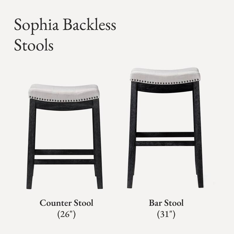 Maven Lane 26" Sophia Backless Counter Height Kitchen Stool