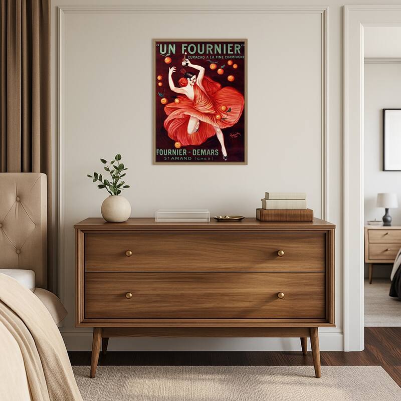 Un Fournier, 1921 by Leonetto Cappiello (18 x 24 in.), Framed Canvas Wall Art Print