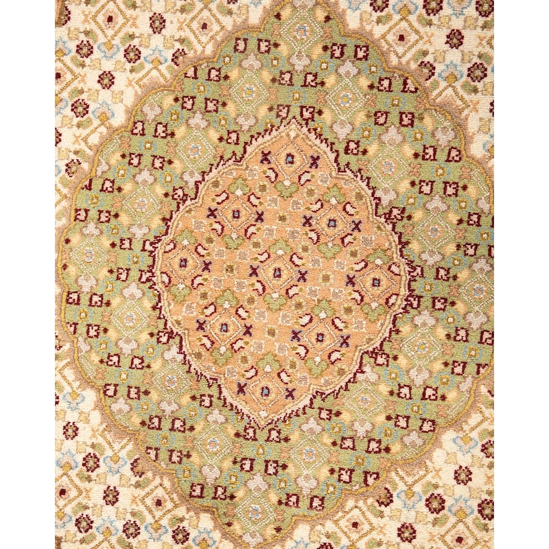 Overton Hand Knotted Wool Vintage Inspired Traditional Mogul Red Area Rug - 9 X 12