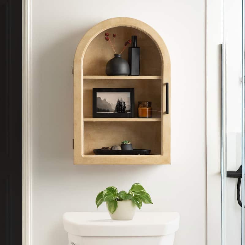 Kate and Laurel Arcott Arch Wall Cabinet