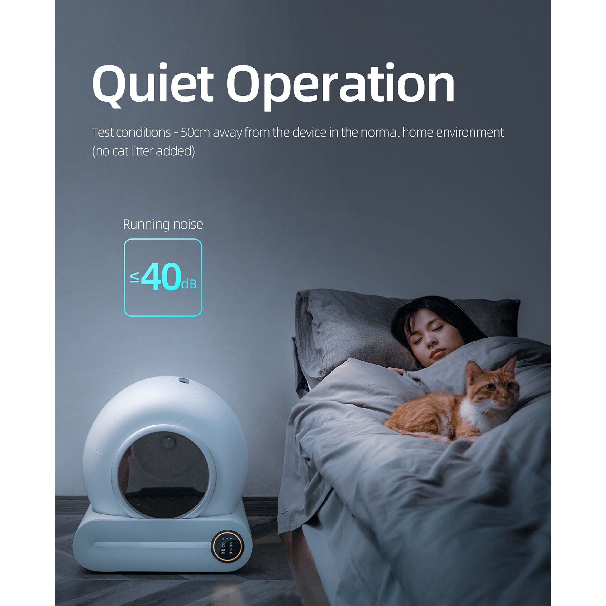 Smart Self cleaning Cat Litter Box for Multiple Cats Support App Control