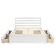 preview thumbnail 9 of 7, Full Size Wooden Platform Bed Frame with 4 Storage Drawers & Headboard, Solid Wood Bed Frame with Storage, No Box Spring Needed