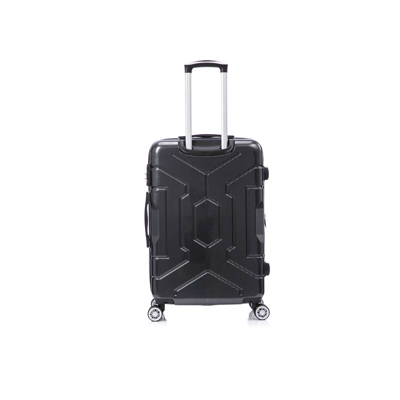 3 Piece Technology PC Hardshell Lightweight Durable Suitcase with Rotating Wheels and Adjustable Ergonomic Telescopic Handle