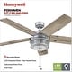 preview thumbnail 2 of 8, 52" Honeywell Foxhaven Indoor/Outdoor Rustic Farmhouse Ceiling Fan, Galvanized