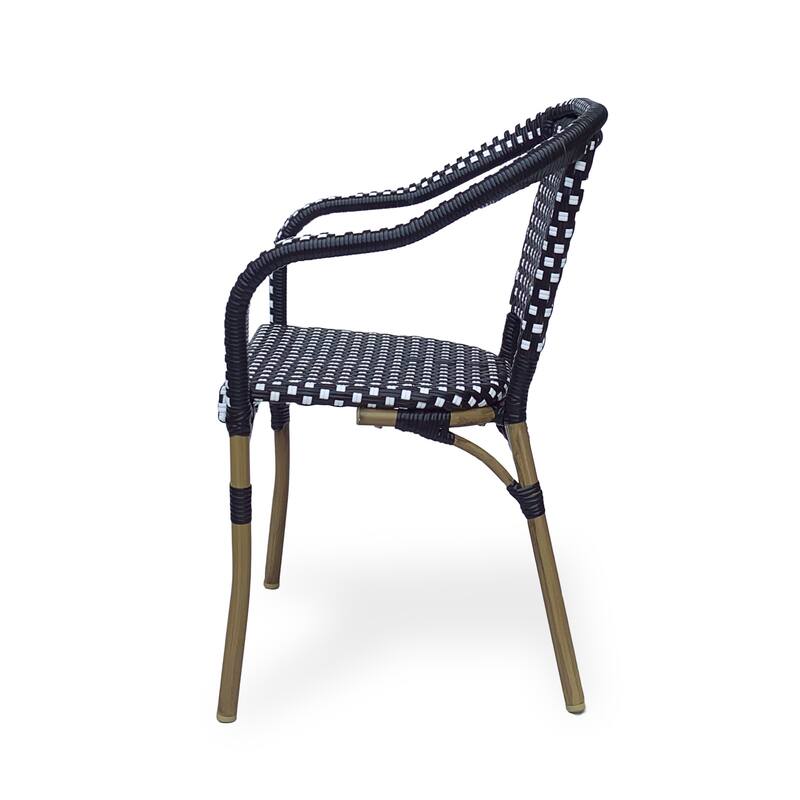 Cecil Outdoor French Cafe Chairs (Set of 4) by Christopher Knight Home