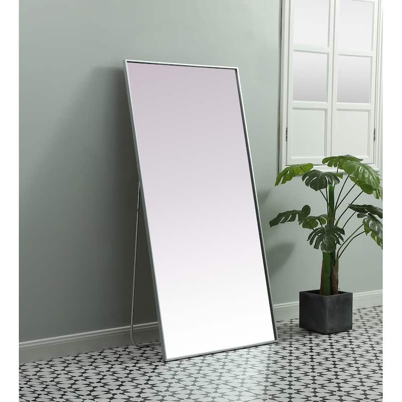 Indigo Home Metal Frame Rectangle Full Length Mirror 30x60 Inch