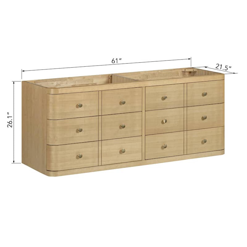 Avanity SERENA-V60 Serena 60" Double Free Standing Vanity Cabinet Only