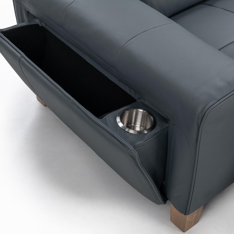 Classic Home Alea Zero Gravity Power Recliner Upholstered Leather Sofa