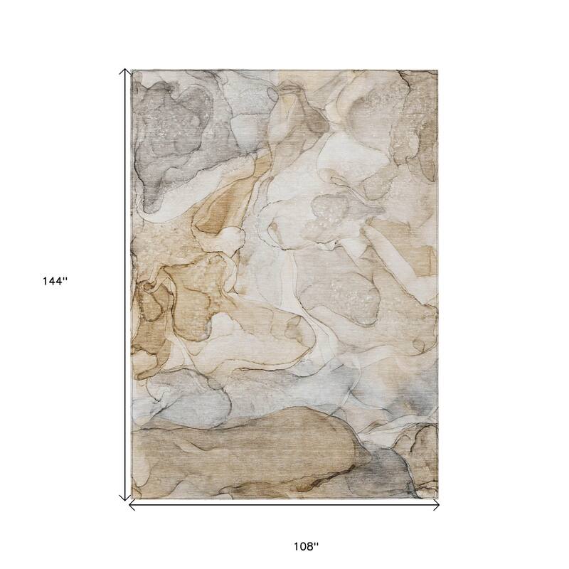 Elfi Artistic Abstract Weather Resistant Versatile Elegance Outdoor Rug