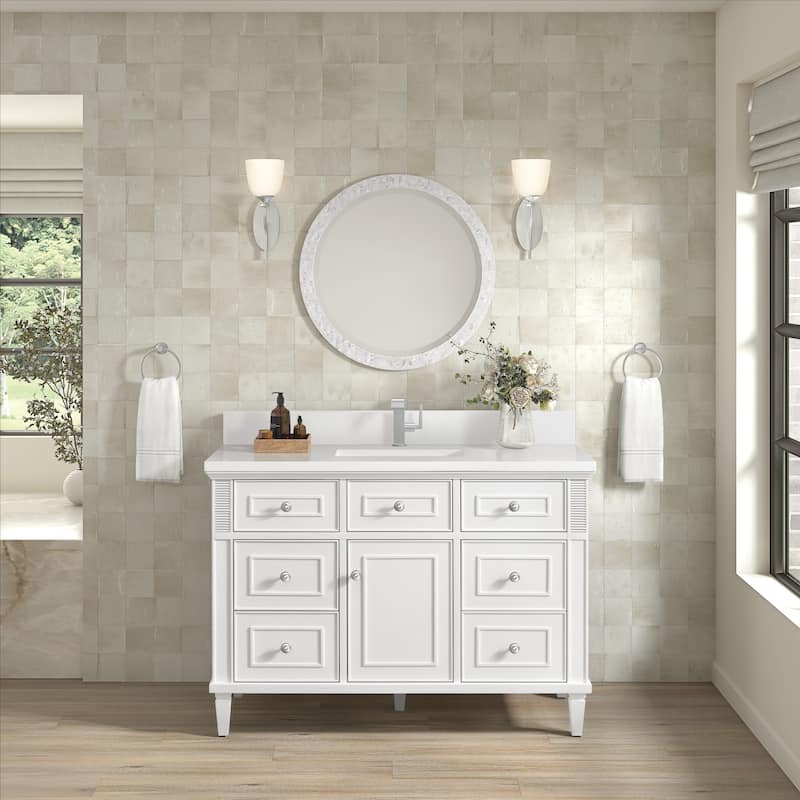 James Martin Vanities 424-V48-1WZ Lorelai 48" Single Basin Wood Vanity