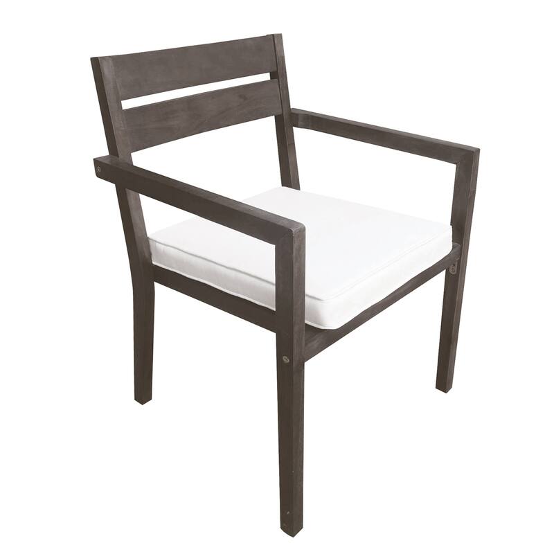 Wood Outdoor Dining Table And Chairs Suitable For Patio, Balcony Or Backyard