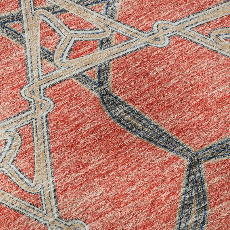 Premium Washable Super Soft Modern Tangle Mayfield Rug