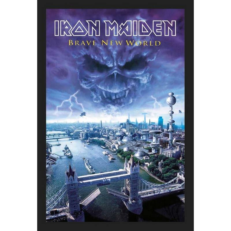 Iron Maiden Brave New World Framed Poster - 24 x 36 Inch