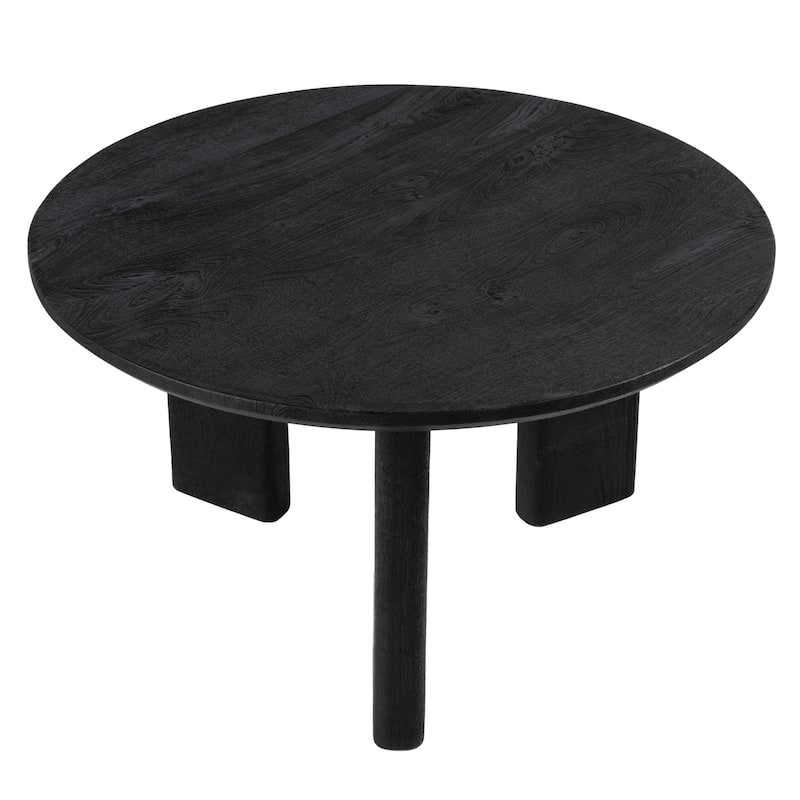 Jenni 30 in. W Round Wood Coffee Table