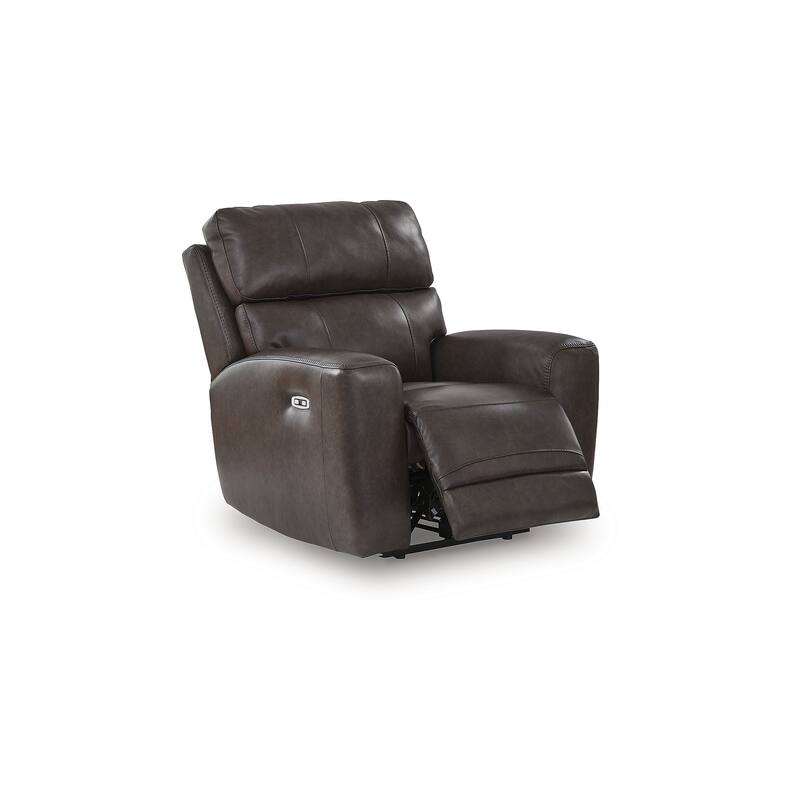 Signature Design by Ashley Side Step Brown Power Recliner