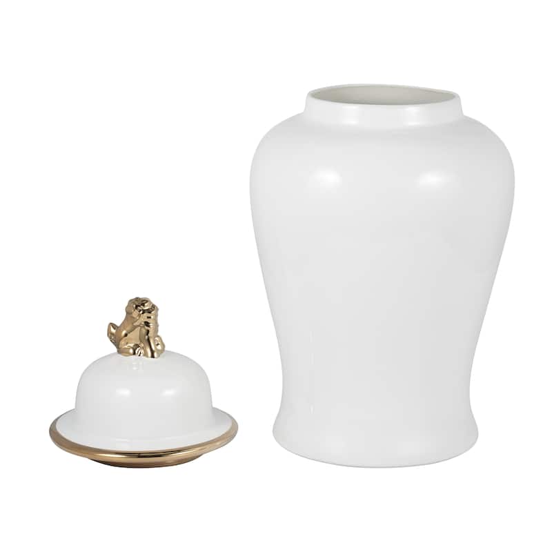 Sagebrook Home Ceramic Temple Jar