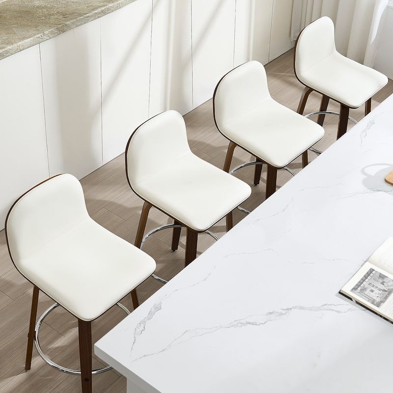 Upholstered Wood Swivel Bar Stools/ Counter Stool