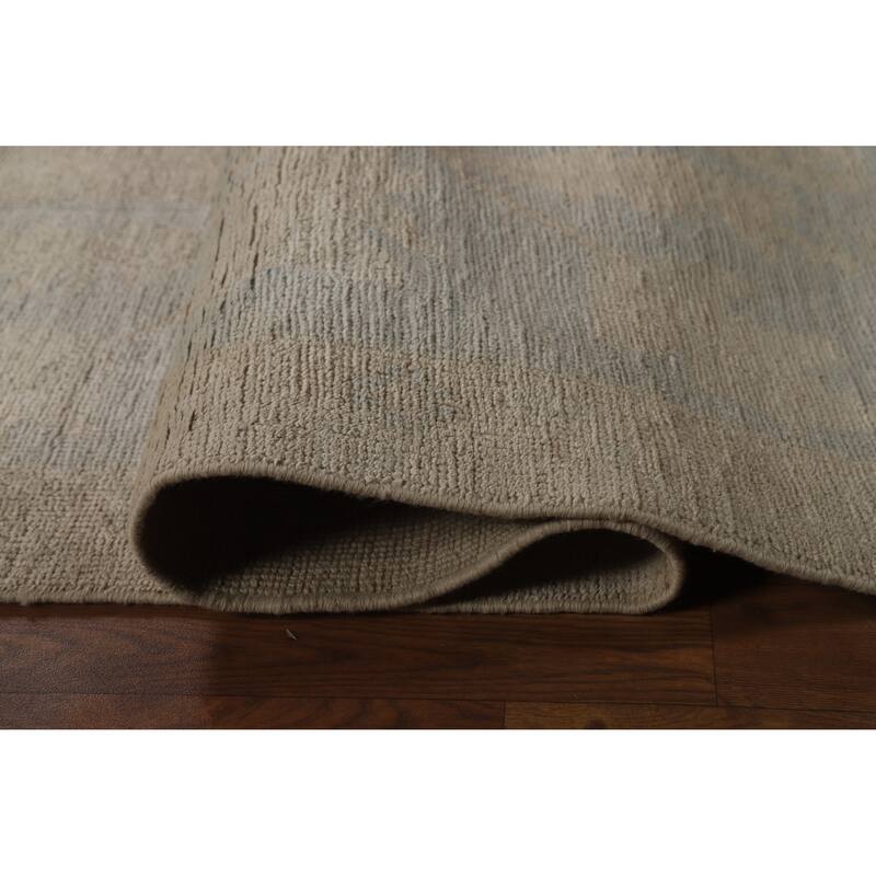 Vegetable Dye Oushak Turkish Area Rug Handmade Oriental Wool Carpet - 9'0"x 11'10"