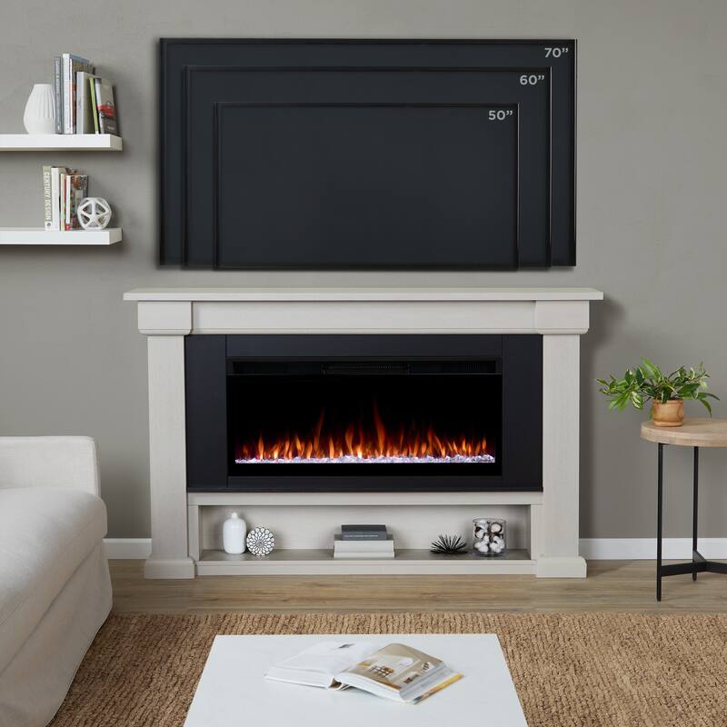 Bristow 66" Smart Landscape Electric Fireplace by Real Flame