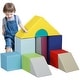 preview thumbnail 1 of 6, Foam Climbing Blocks for Toddlers, 11-Piece Baby Soft Foam Play Set, Climb and Crawl Activity Playset Building Blocks Multicolor