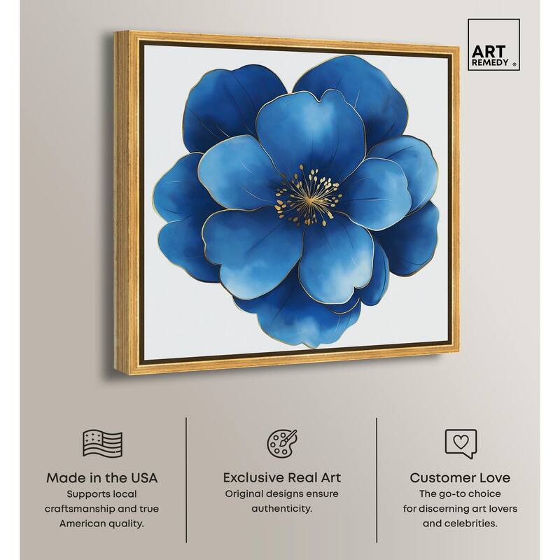 Blue Brilliance I Canvas by Art Remedy