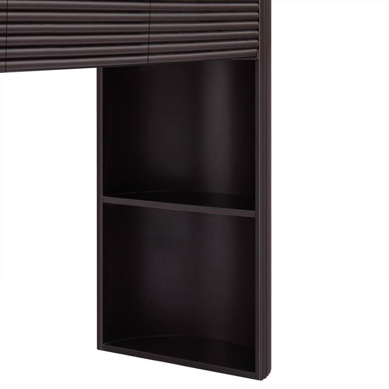 Retro Fluted Console Table with Interchangeable Legs by Christopher Knight Home