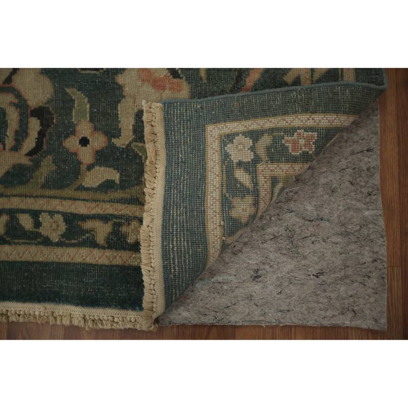 Hand Knotted Oriental 100% Wool Carpet Traditional All-Over Navy Blue & Blues Ziegler Area Rug - 12' 3'' X 10' 10''