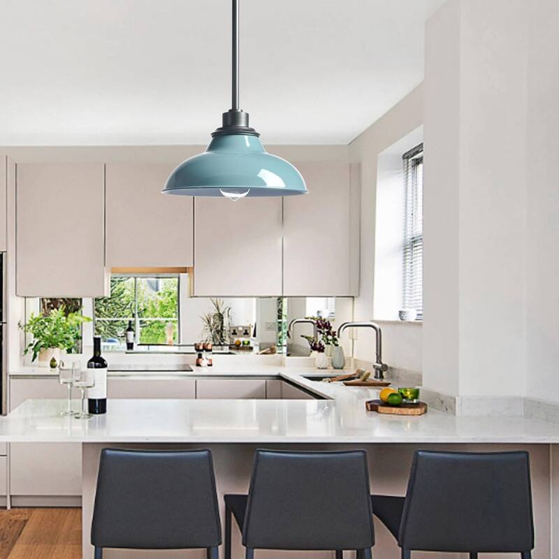 Modern pendant light sea green light fixture metal bathroom light