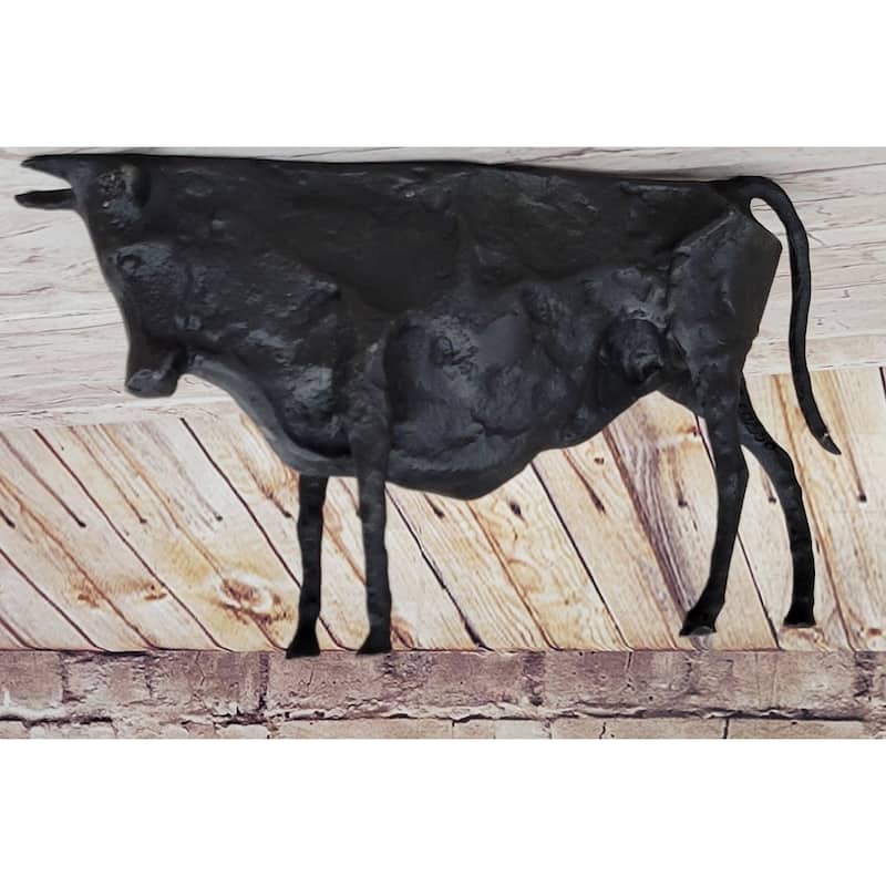 Modern Art Pico Bronze Bull Statue Cubist Figure Sculpture El Toro Black Sale