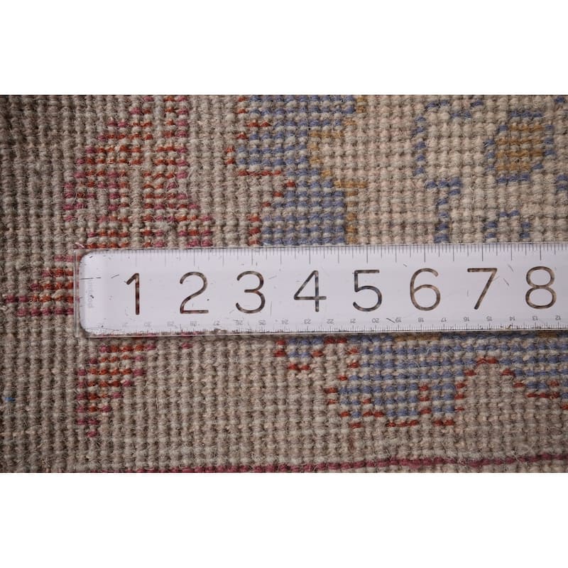 Blue Oushak Indian Area Rug Hand-Knotted Wool Carpet - 7'11"x 10'0"