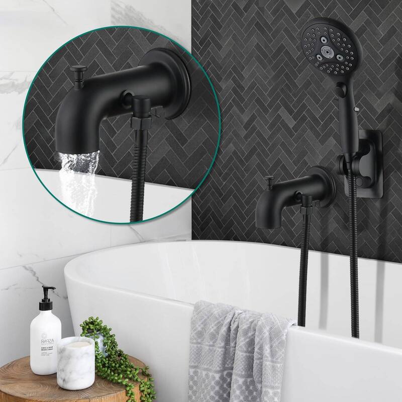 Tub Spout/ Bathtub Faucet with Shower Water Diverter Fits Threaded 1/2" or 3/4" IPS