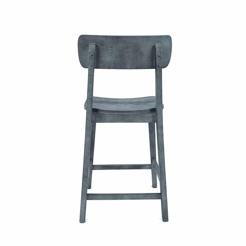Rustic 24-inch Torino Wood Counter Stool