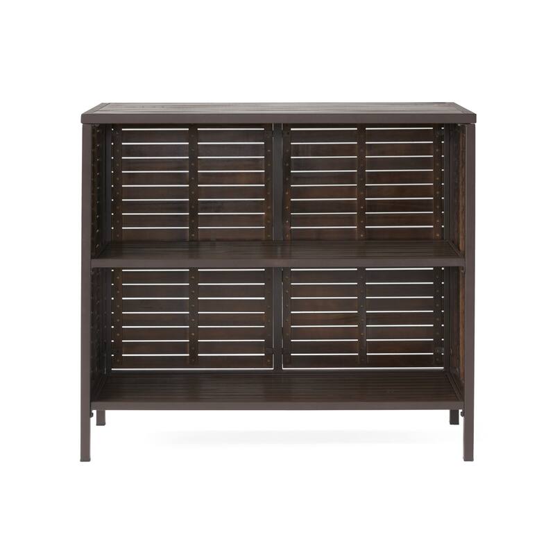 Milos Outdoor Acacia Wood Bar Table by Christopher Knight Home - N/A