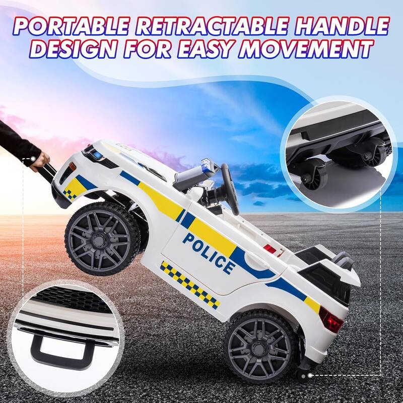 12V Kids Ride on Police Car Toy with Remote Control for Kids Best Gifts