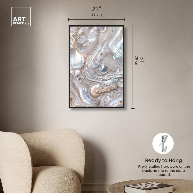 Fluid Preciousness II Canvas by Art Remedy