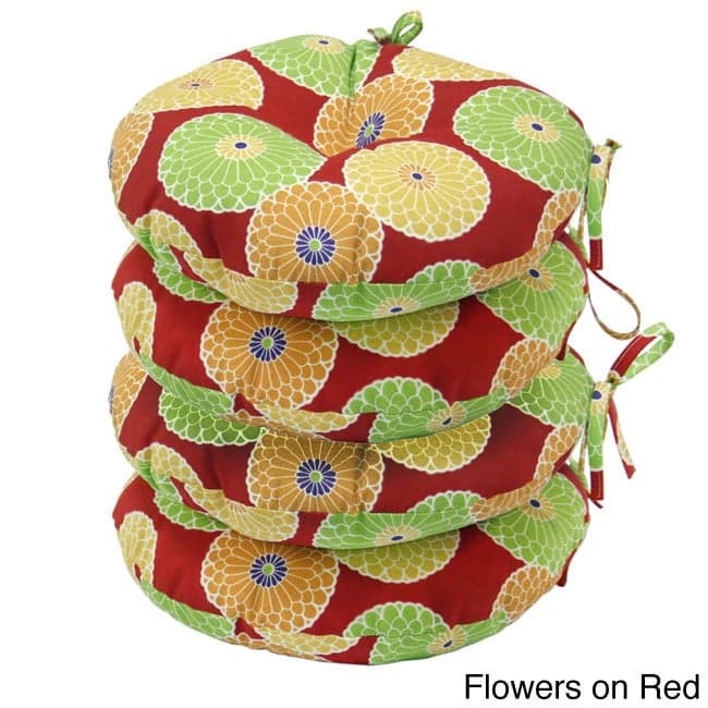 Greendale 15-inch Round Outdoor Bistro Chair Cushion (Set of 4)