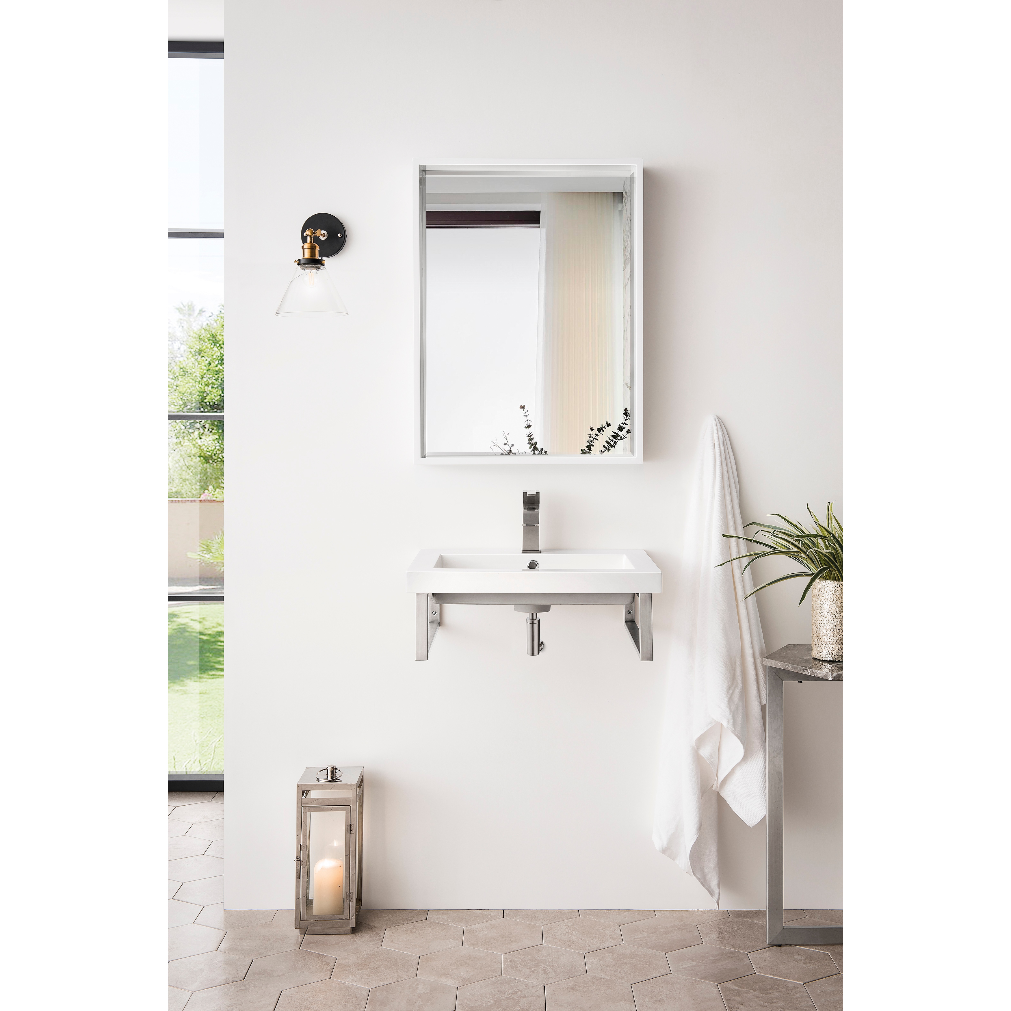 Bathroom cabinet shop brackets