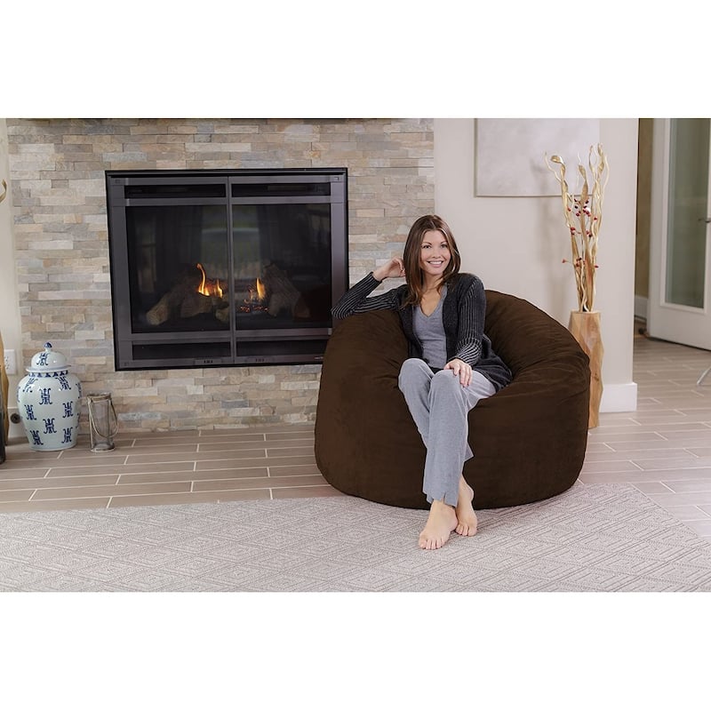 Bean Bag Chair 4-foot Memory Foam Removable Cover Bean Bags