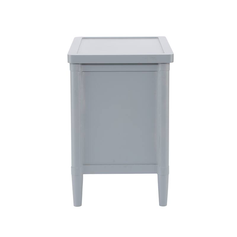 Christopher Knight Home - Modern Minimalist 23.62" Nightstand with Roller Glide Drawers & Solid Wood Legs, Versatile Home Use