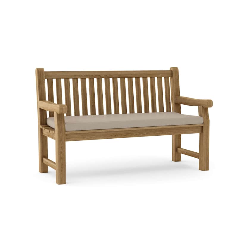 Devonshire Teak Outdoor Bench - N/A - Cash Ash