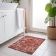 preview thumbnail 44 of 47, Premium Washable Super Soft Traditional Damask Mayfield Rug Red - 1' 8" x 2' 6" - Rectangle