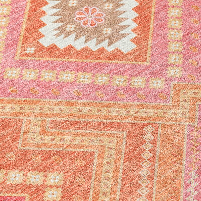HomeRoots Tribal Transitional Rectangle Outdoor Rug