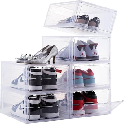 Plastic Shoe Box with Clear Door