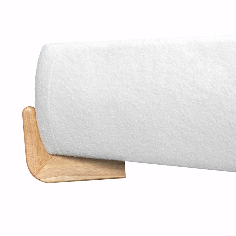 Elegant Boucle Upholstered Bed - A Luxurious & Comfortable Bedroom Centerpiece